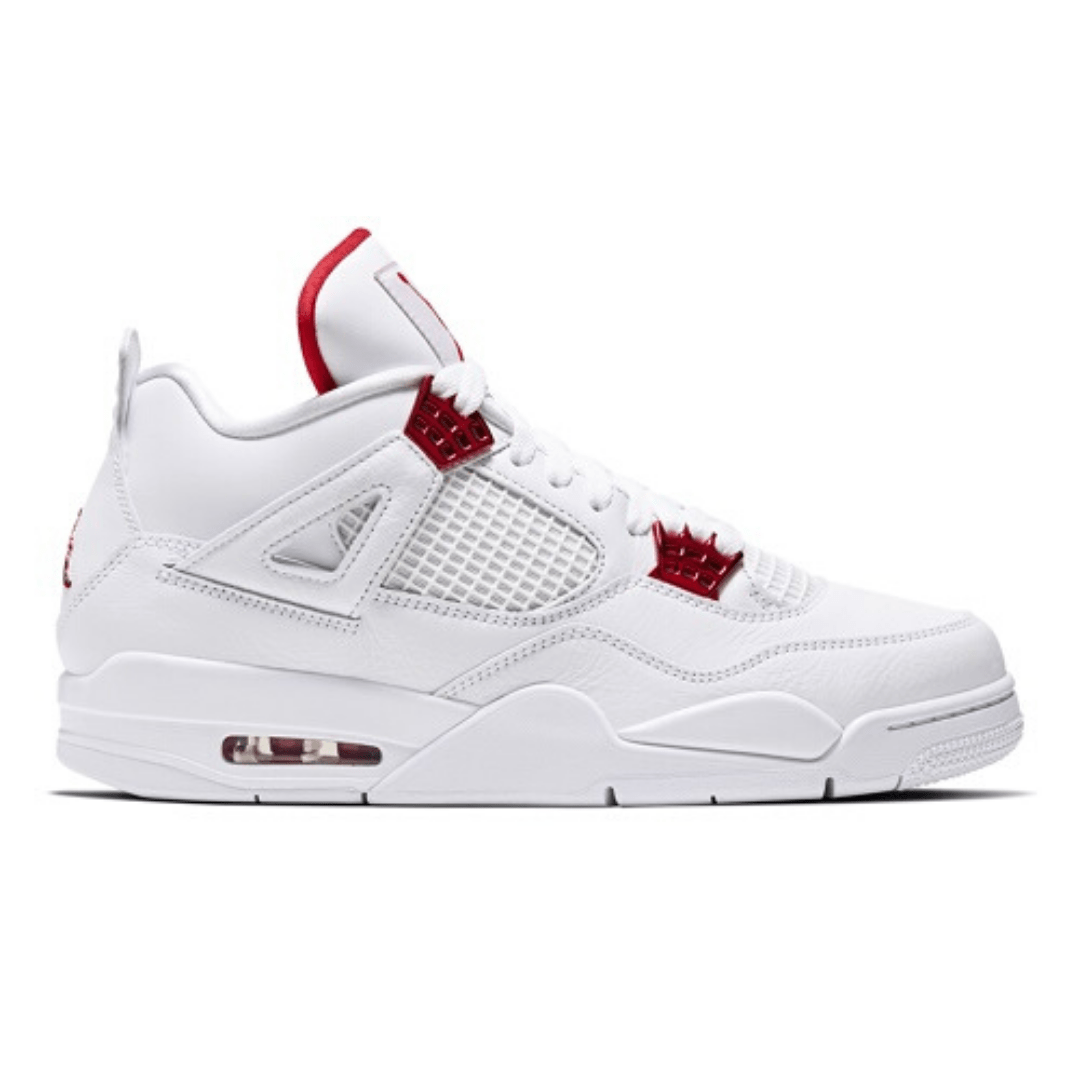 Nike Air Jordan 4 Retro White Metallic Red