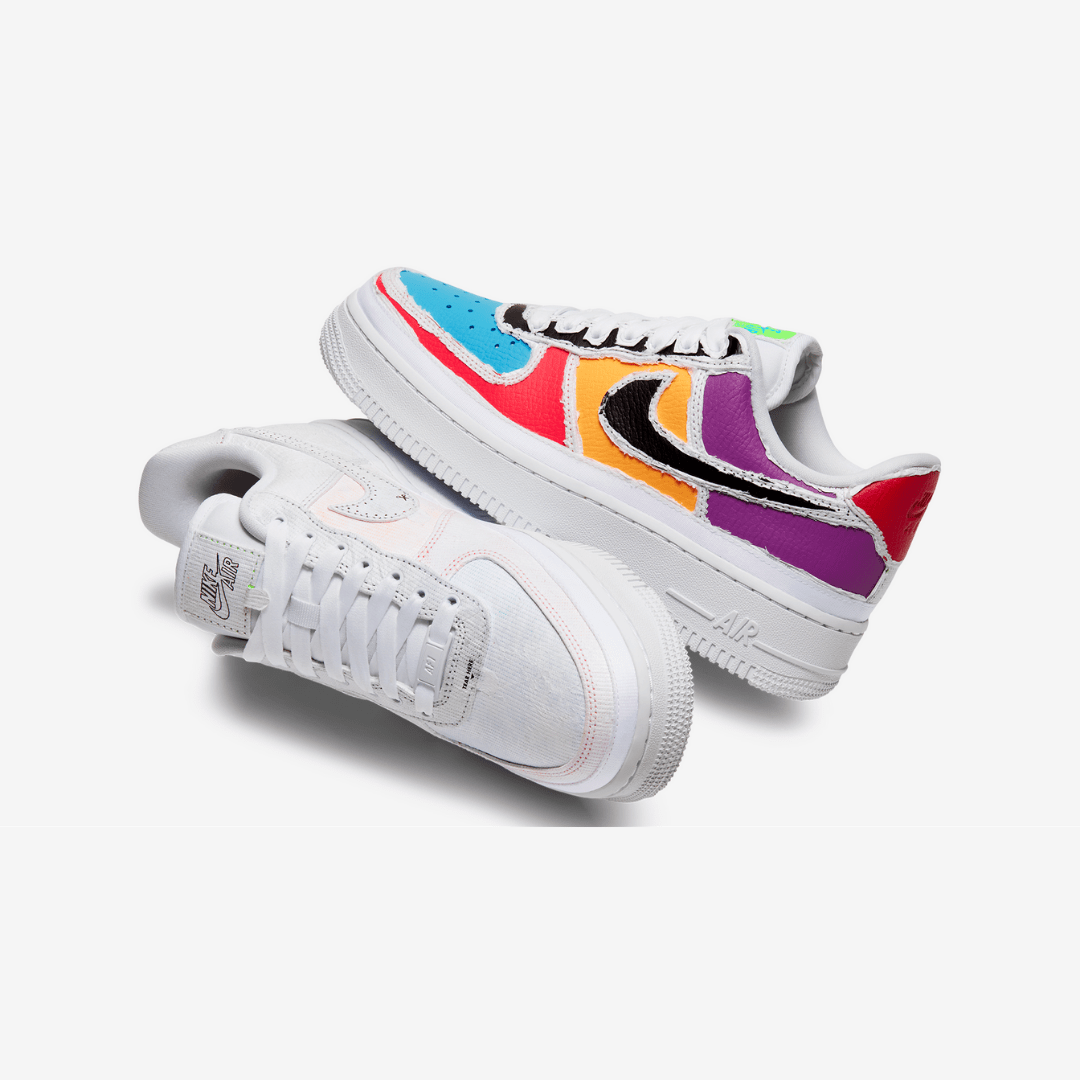 Nike Air Force 1 Tear Away Multicolor "Black Swoosh"