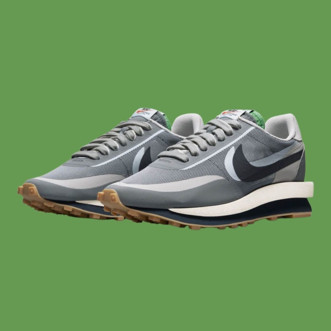 CLOT x sacai x Nike LDWaffle Cool Grey-2