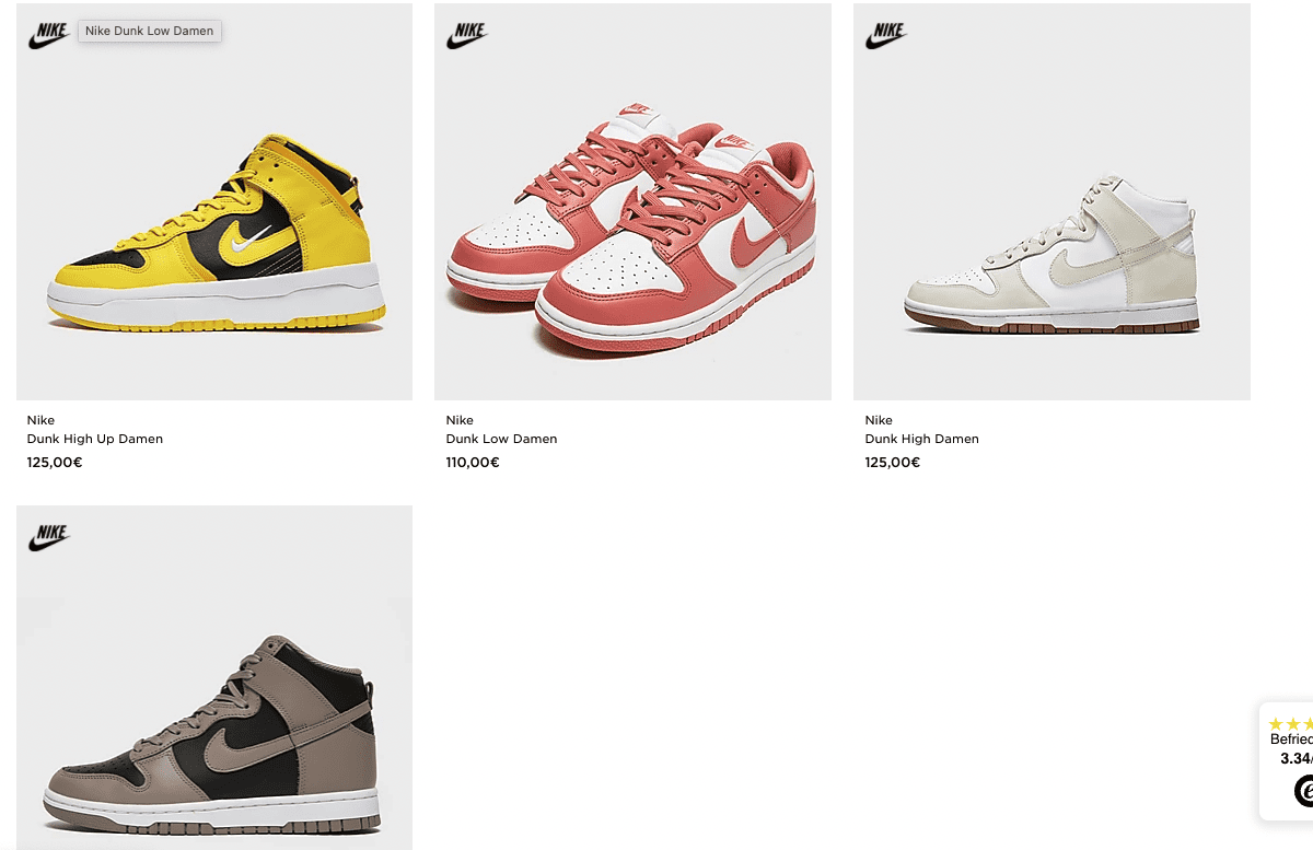 DUNKS VIA JD SPORTS JofemarShops | nike air gold liquid paint for wood  countertops | FR\u0026DE ONLY