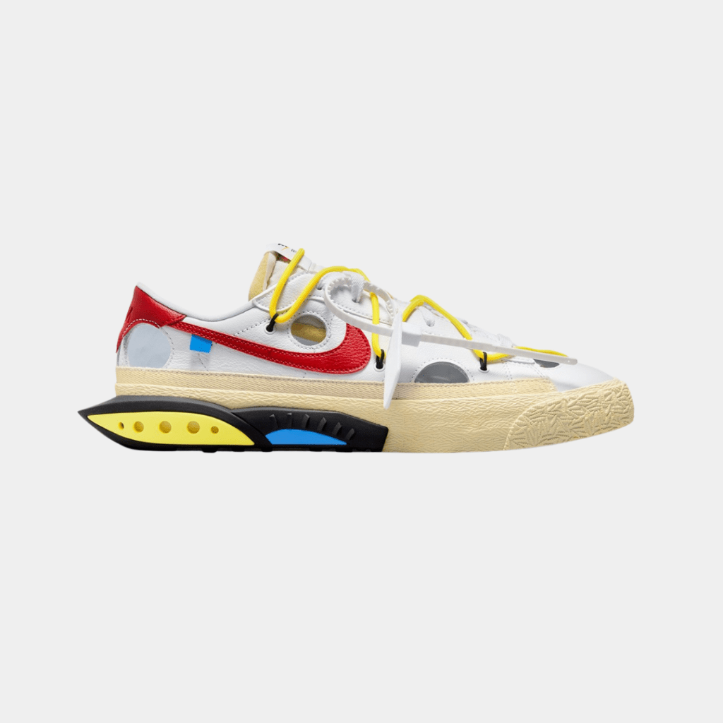 Off-White x Nike Blazer Low “White/University Red” DH7863-100