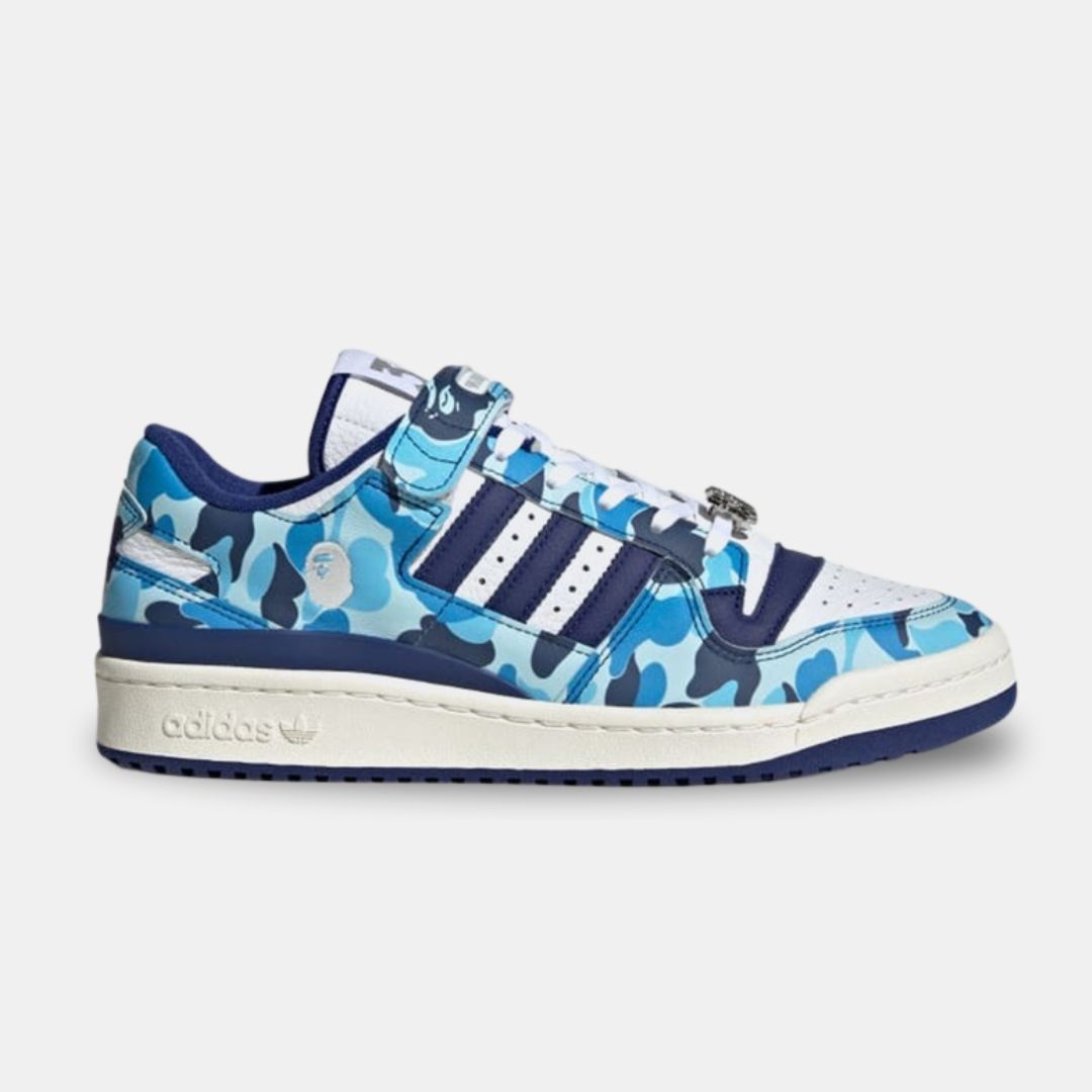 Bape x adidas Forum 84 Low “30th Anniversary – Blue Camo” ID4771