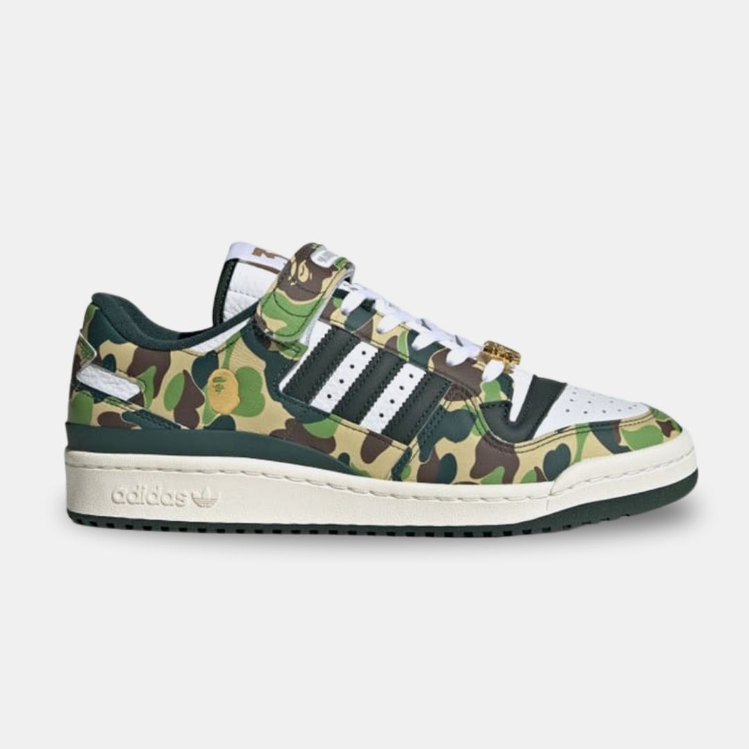 Bape x adidas Forum 84 Low “30th Anniversary – Green Camo” ID4771