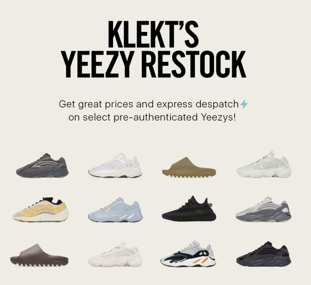 KLEKT YEEZY DAY IS LIVE
