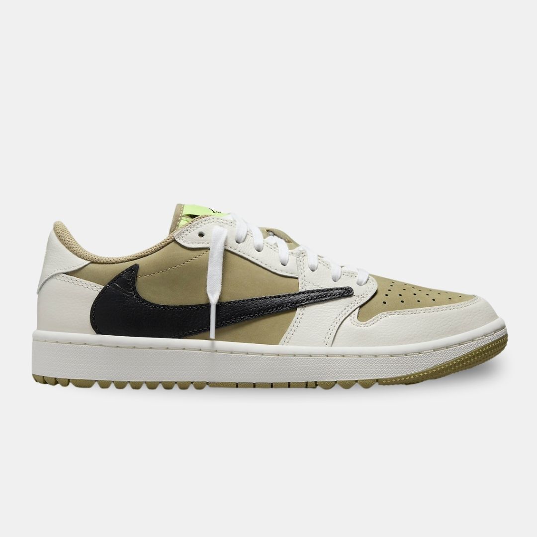 Travis Scott x Air Jordan 1 Low Golf ‘Neutral Olive’ FZ3124-200