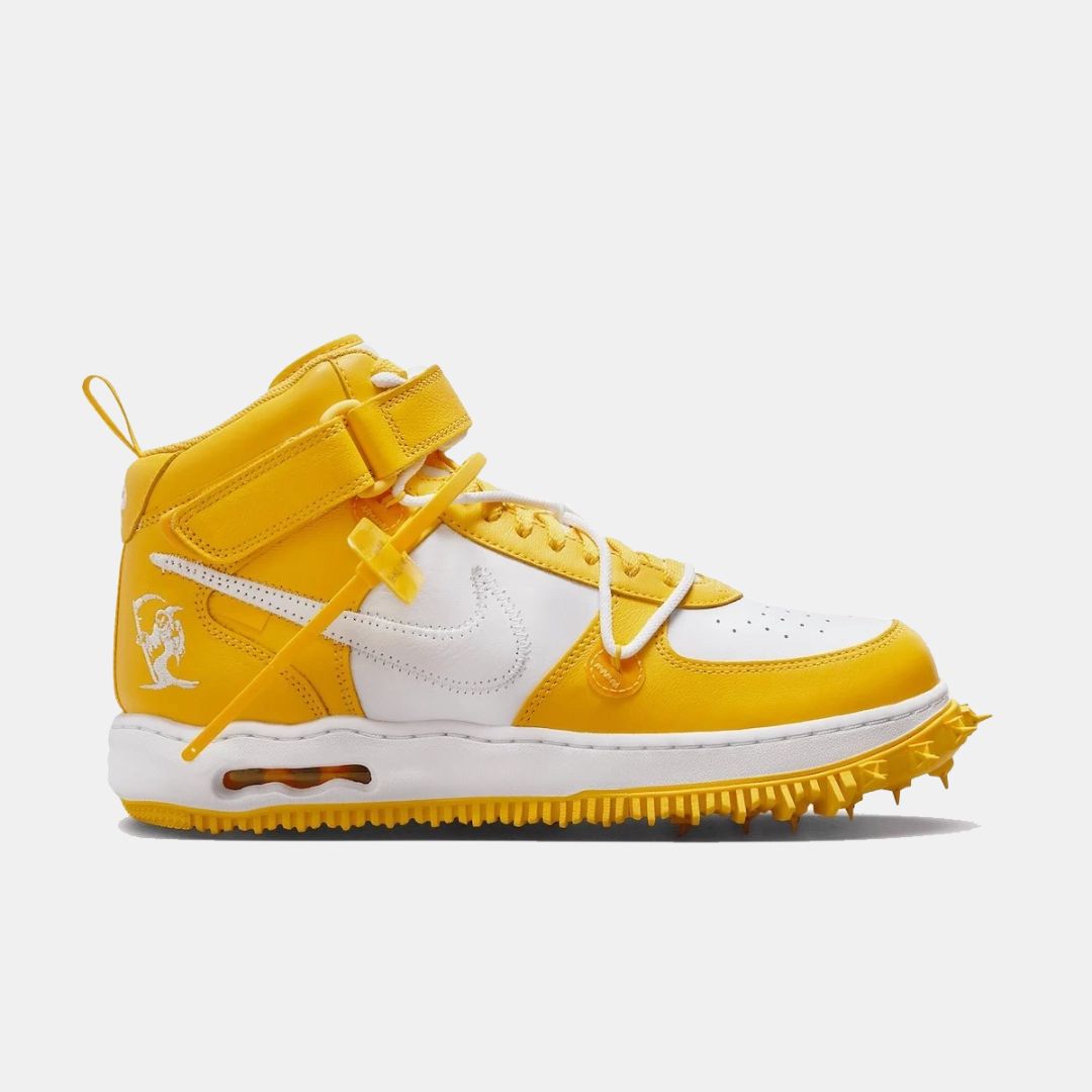 Off-White x Nike Air Force 1 Mid “Varsity Maize” DR0500-101