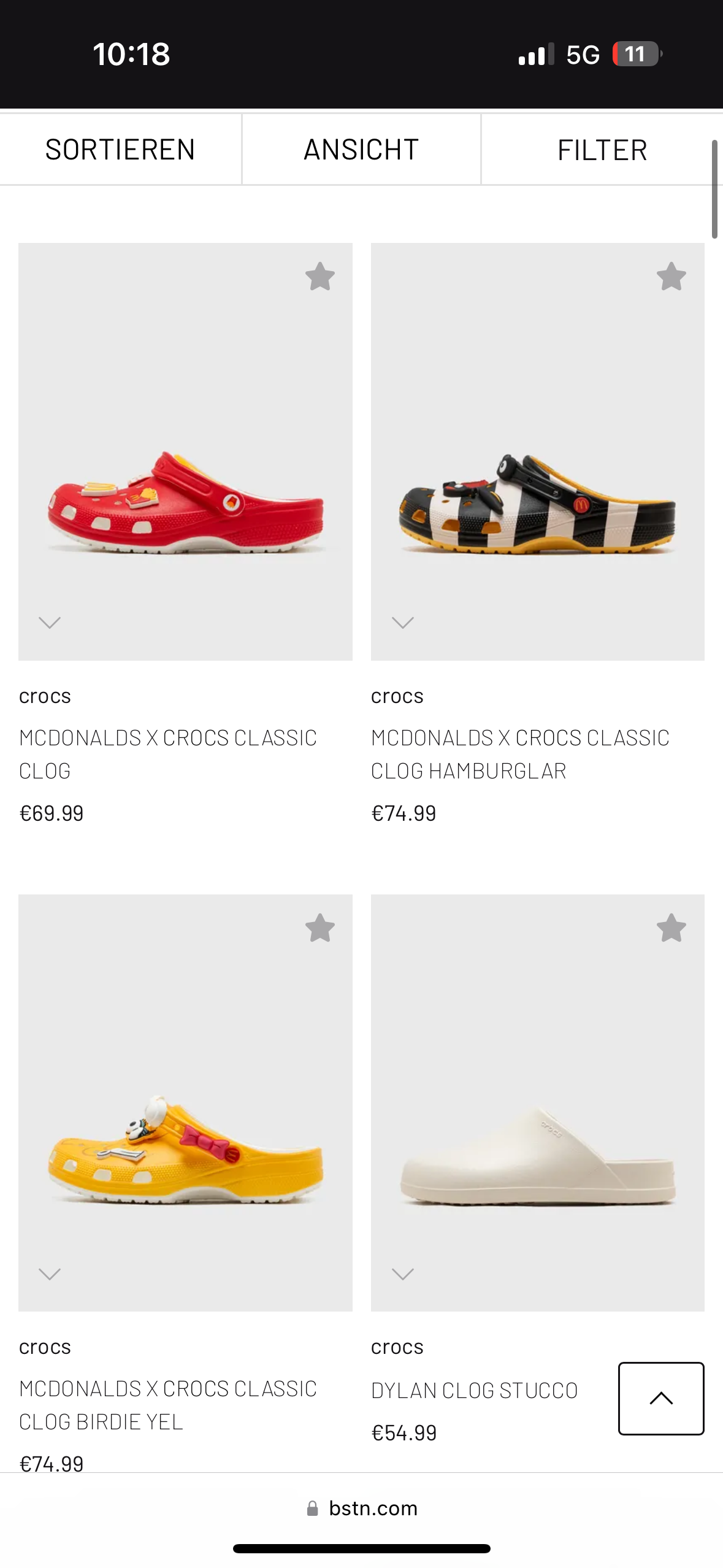 Crocs x MC Donalds Store & Raffle List