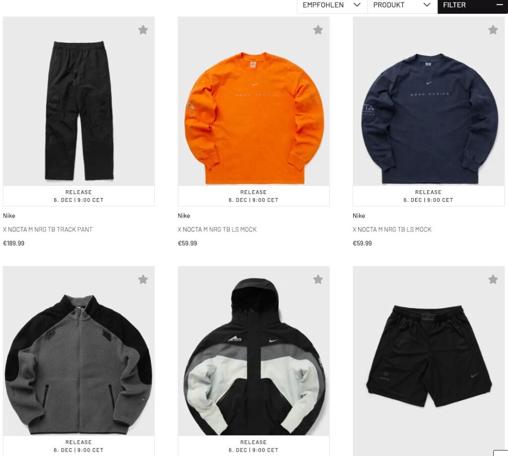 Nike x NOCTA Apparel collection 🔥
