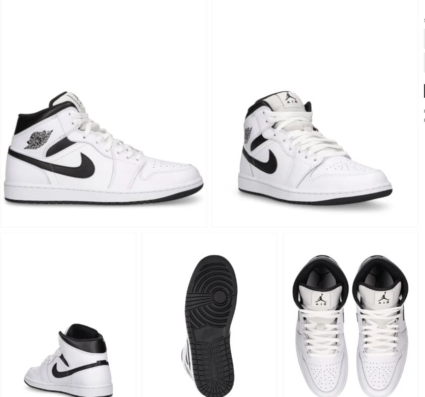 Air Jordan 1 Mid ‘White Black’