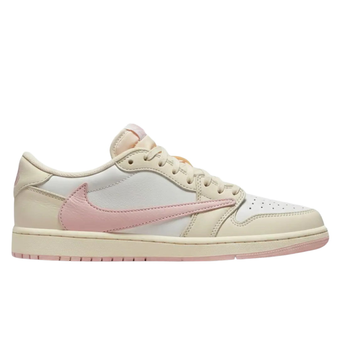 Travis Scott x Air Jordan 1 Low OG Muslin Shy Pink IQ7604-100