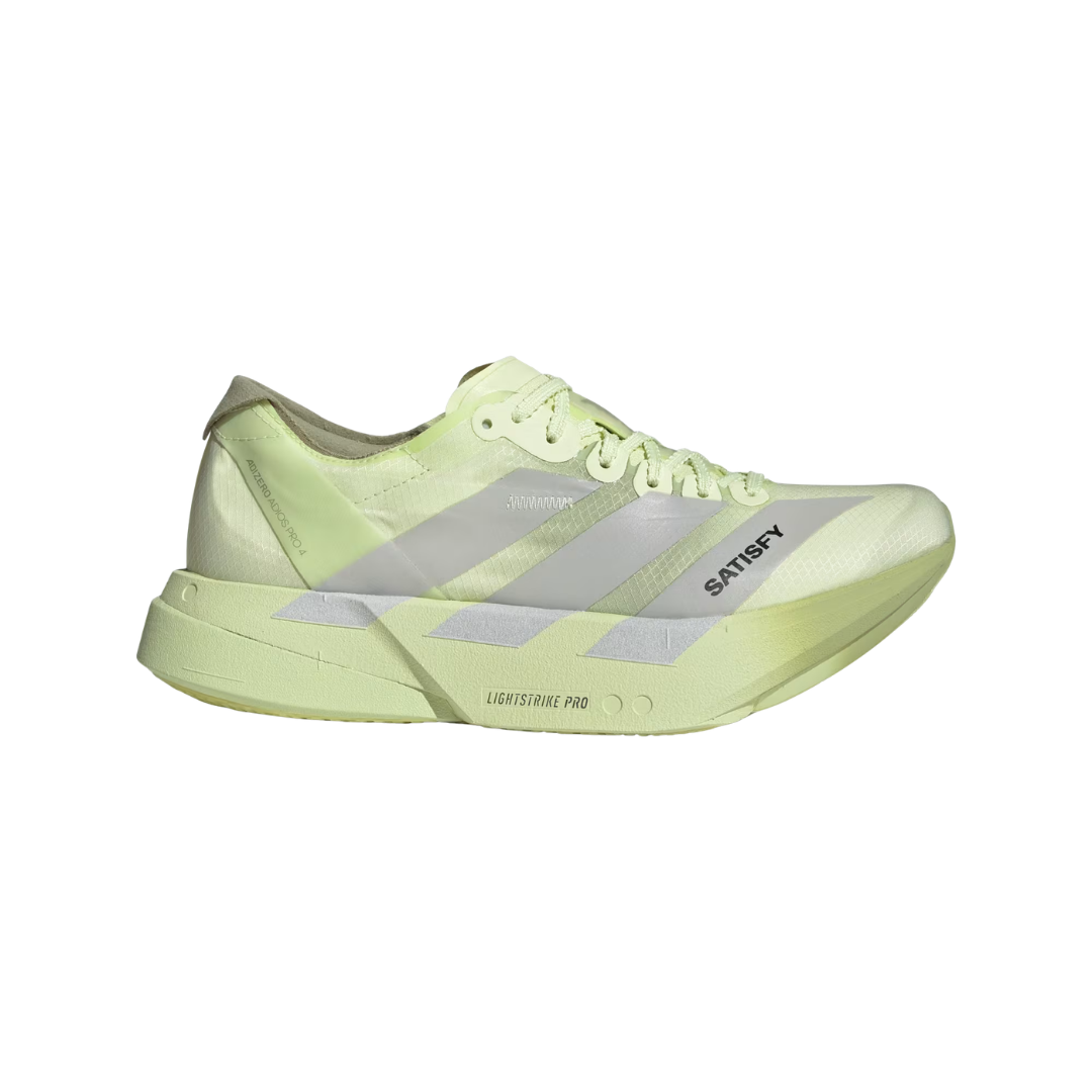 adidas x Satisfy adizero adios Pro 4 Lime KH8441