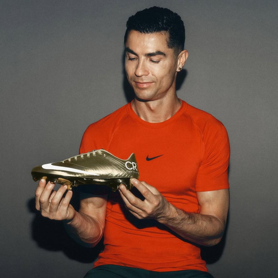 Six in a Row: Nike Honors Ronaldo’s World Cup Record With an All-Gold Mercurial