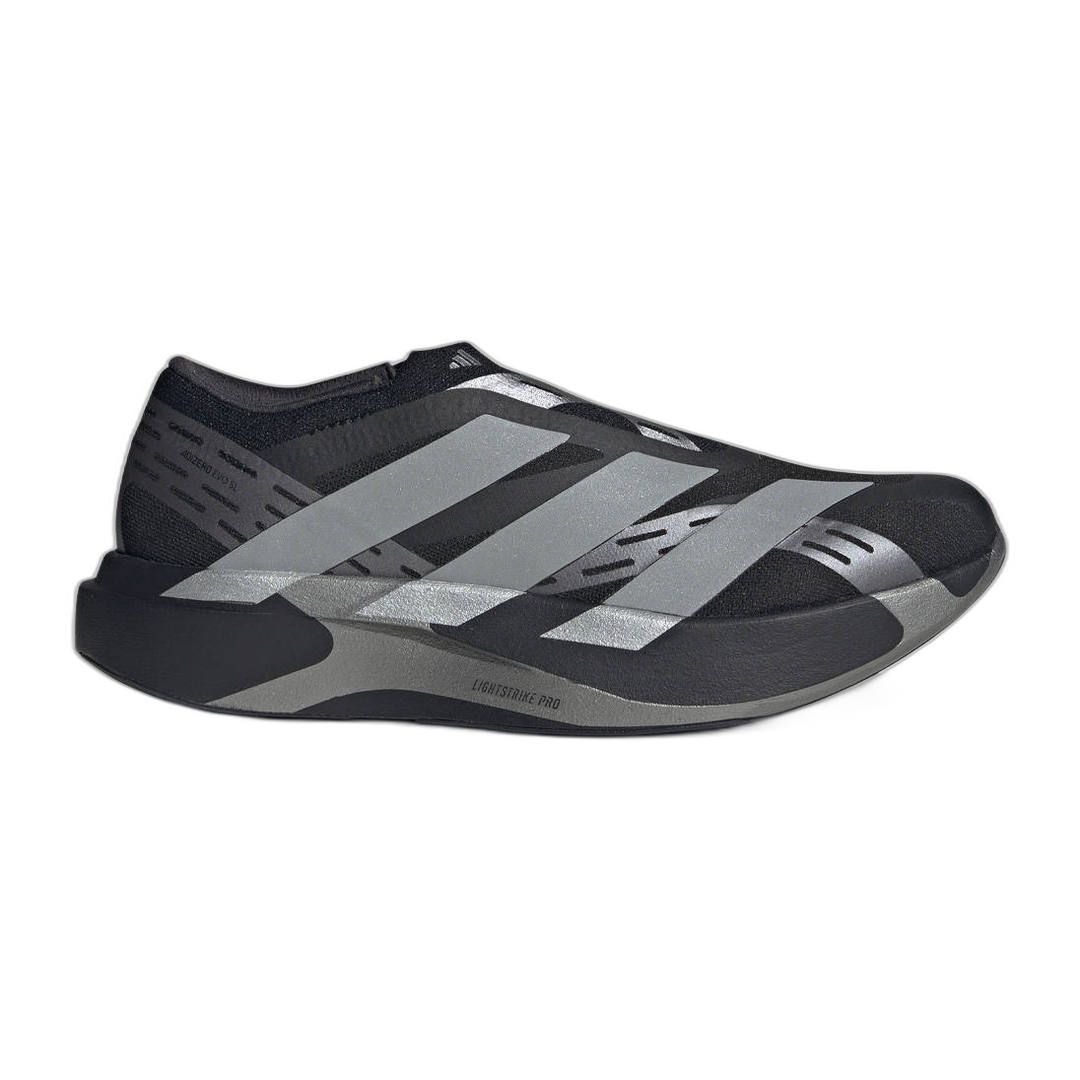 adidas Adizero Evo SL Laceless Black Silver Metallic KI2648