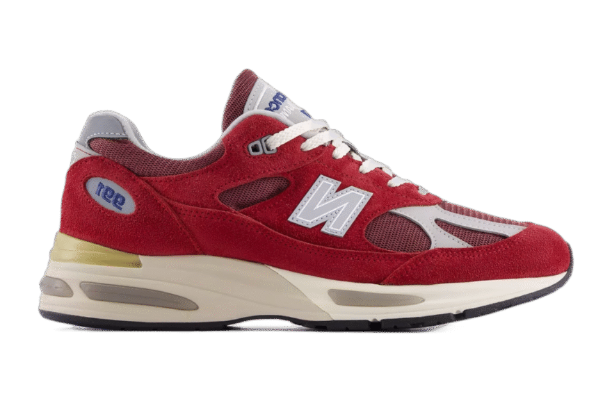 New Balance 991v2 Made in UK 'Karanda Red' - Vintage Sports Pack U991RS2