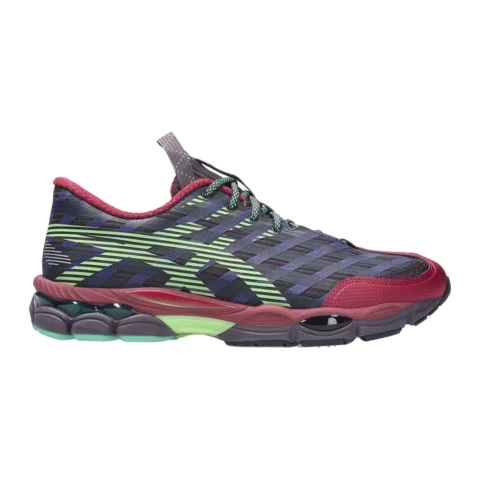 Kiko Kostadinov x ASICS US8-S GEL-SJ33 ‘Deep Plum & Fresh Grass’ 1203B116-500