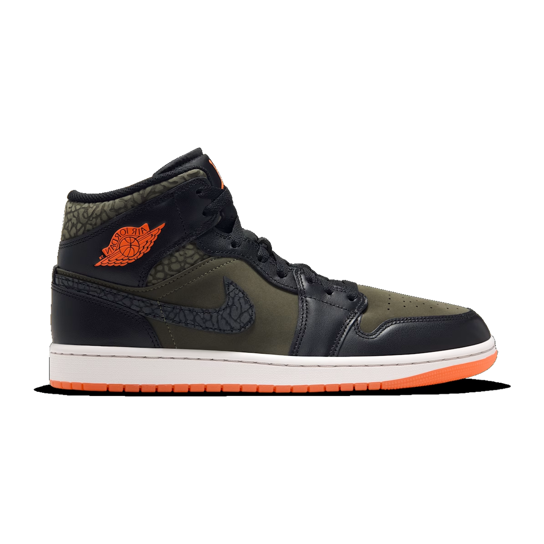 Air Jordan 1 Mid SE ‘Cargo Khaki & Total Orange’ JA4150-325