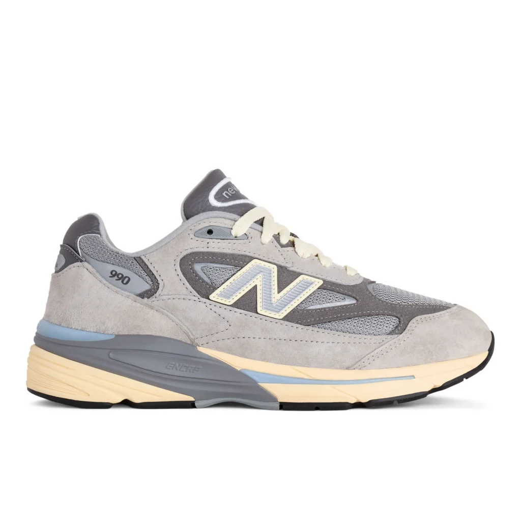 New Balance 990v7 Made in USA Kool Grey U990GR7 side view