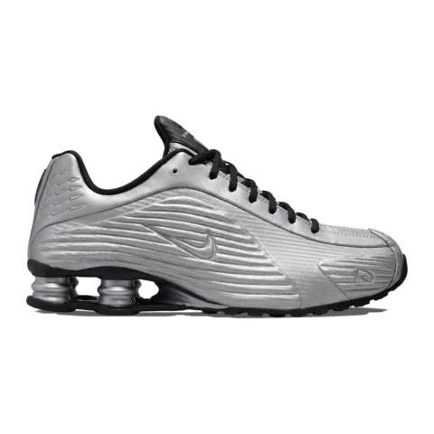 Corteiz x Nike Shox R419 Metallic Silver IQ9951-001