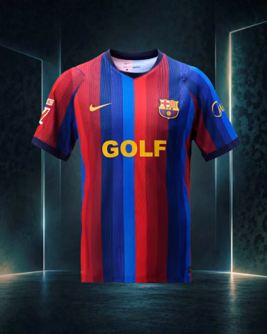 Nike FC Barcelona x GOLF WANG Dri-FIT ADV Football Authentic Shirt JW8182-622