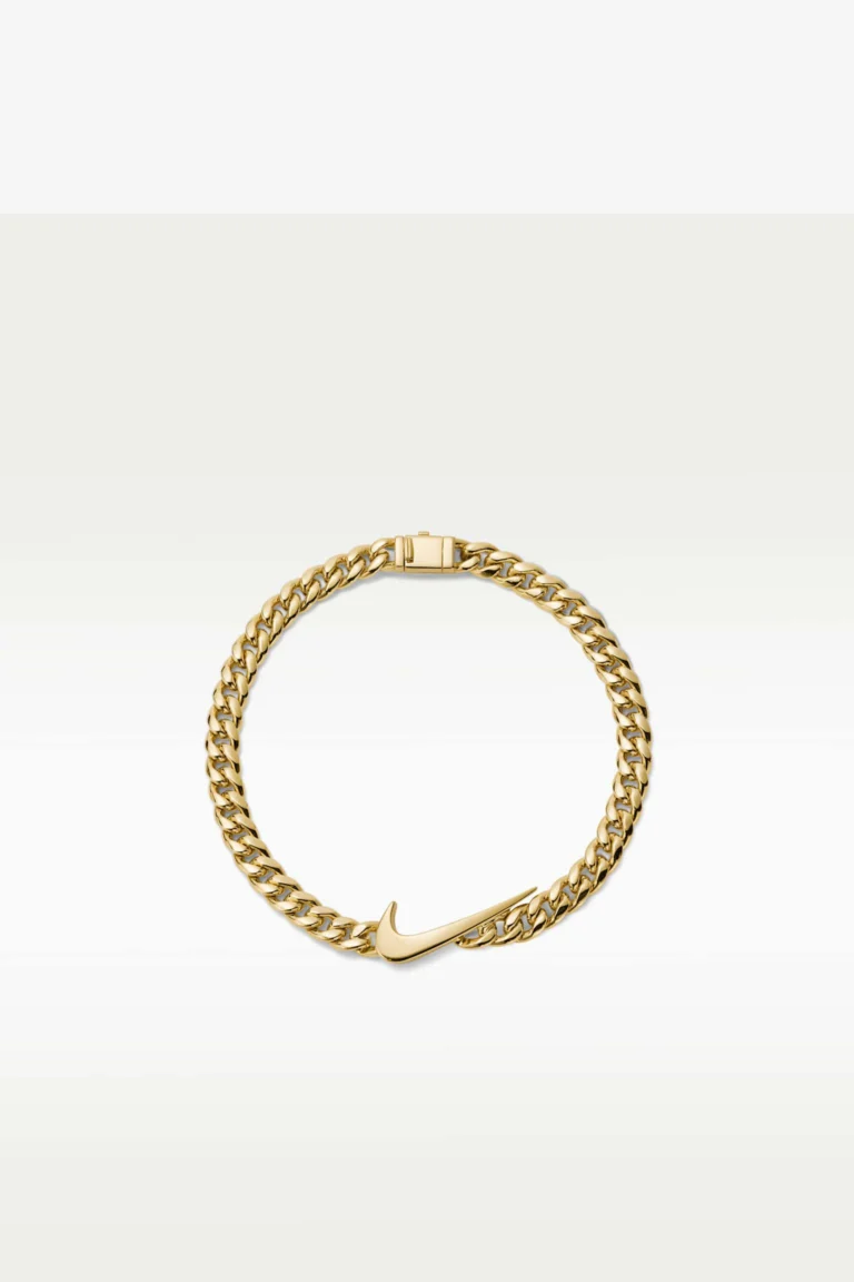 Nike Swoosh Curb Bracelet 18K Gold Vermeil JJ1887-703