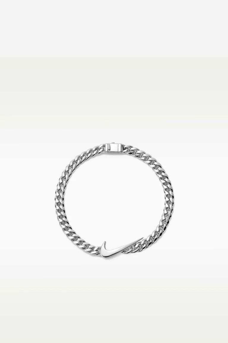 Nike Swoosh Curb Bracelet White Rhodium JJ1935-011