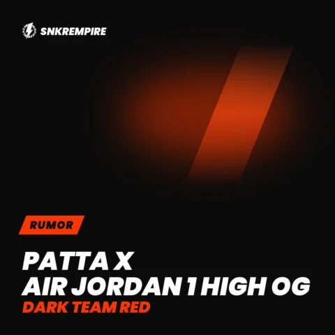 Patta x Air Jordan 1 High OG ‘Dark Team Red’ JF3636-600